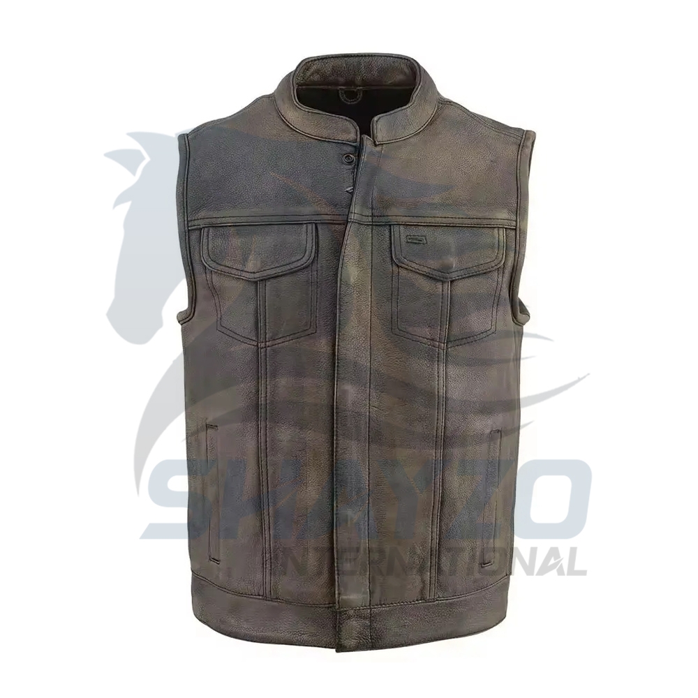 Men Leather Vest